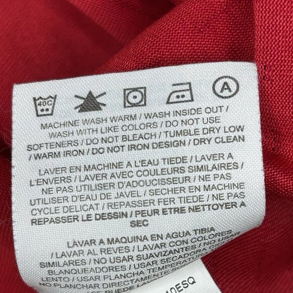 Nike Tiger Woods Polo Shirt Mens Large Red Dri Fit Embroidered Bird Golf Stretch - Picture 13 of 14